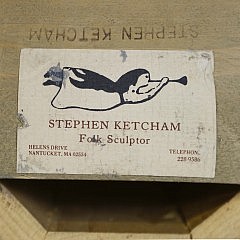 Stephen Ketcham Folk Art Sculpture “Nantucket’s Old Mill”