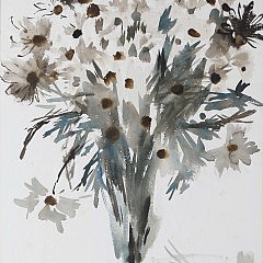 Andrew Shunney Watercolor on Paper Floral Still Life