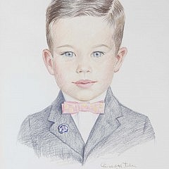 Gerald Taber Pencil Portrait of a Boy