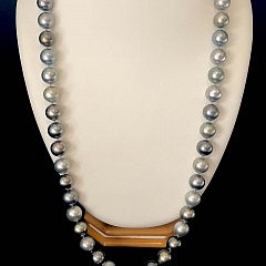 Fine 13mm-14.3mm South Sea Tahitian Opera Length Necklace