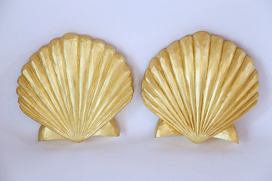 Gilt Scallop Shells