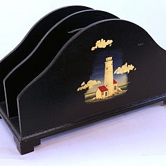 Hand Painted Magazine Rack