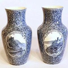 German Heim Castle Vases