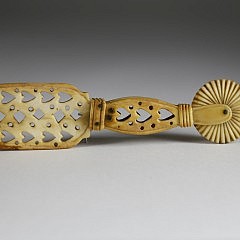 Whaleman Made Whale Ivory Pie Crimper, circa 1860