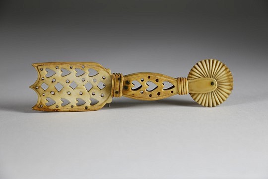 Whaleman Made Whale Ivory Pie Crimper, circa 1860