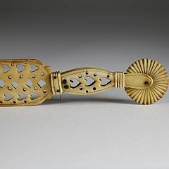 Whaleman Made Whale Ivory Pie Crimper, circa 1860