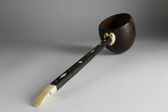 Whaleman Made Coconut Rum Ladle, circa 1860