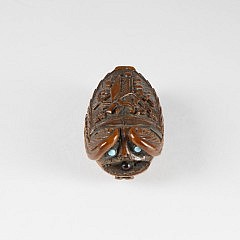 Napoleonic Carved Seed Pod Snuff Box, circa 1810