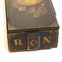 Hand Painted Nautical Foot Locker