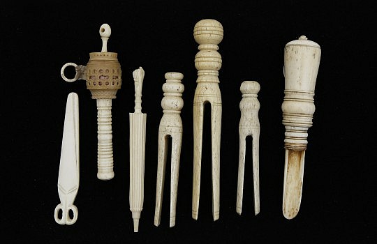 Group of Domestic Whalebone Implements, 19th century