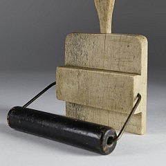 Whaleman Crafted Whalebone Paper Dispenser, 19th c.,