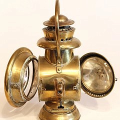 Early Brass Automobile Lantern