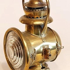 Early Brass Automobile Lantern