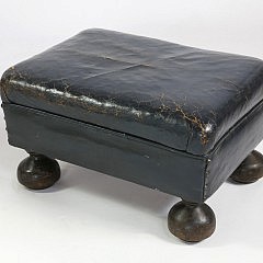leather foot stool