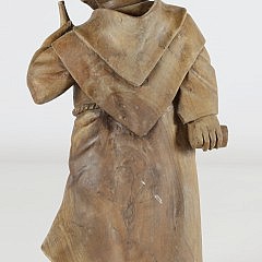 Carved Wood Sculpture of a “Tipsy Friar”