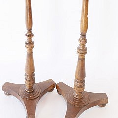 Pair of 19th Century English Mahogany Pedestal Plant Stands