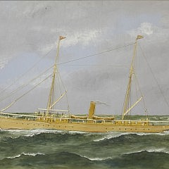 Thomas Willis “Portrait of the American Steam Yacht Niagara”