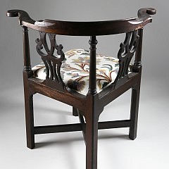 Chippendale Mahogany Corner Chair