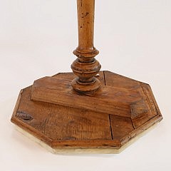 19th Century Petite Octagonal Marble Top Candlestand