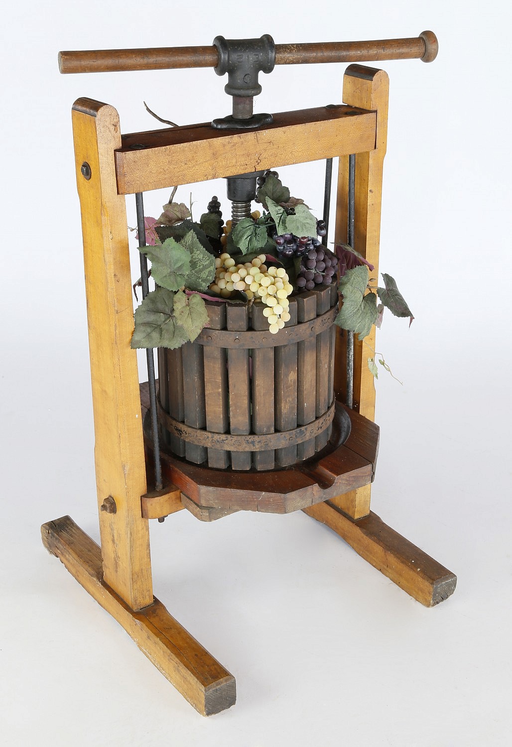 Wine Press - Antique Wood and Iron Wine Press - Rafael Osona Auctions