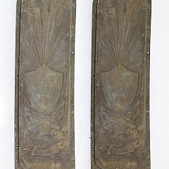 Pair of Cast Bronze Gangway Plaques