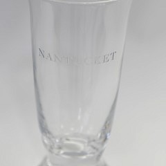 Set of Ten “Nantucket” Glass Pilsners