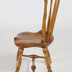 18th Century Oak Fanback Windsor Side Chair