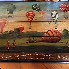 English Hand Painted “Rye Ballooning Club, 1889”