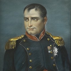 Pair of Portraits of Napoleon and Josephine