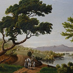 Charles Jacob Hittell Oil on Artist Board “Monterey Bay” July 18th 1878