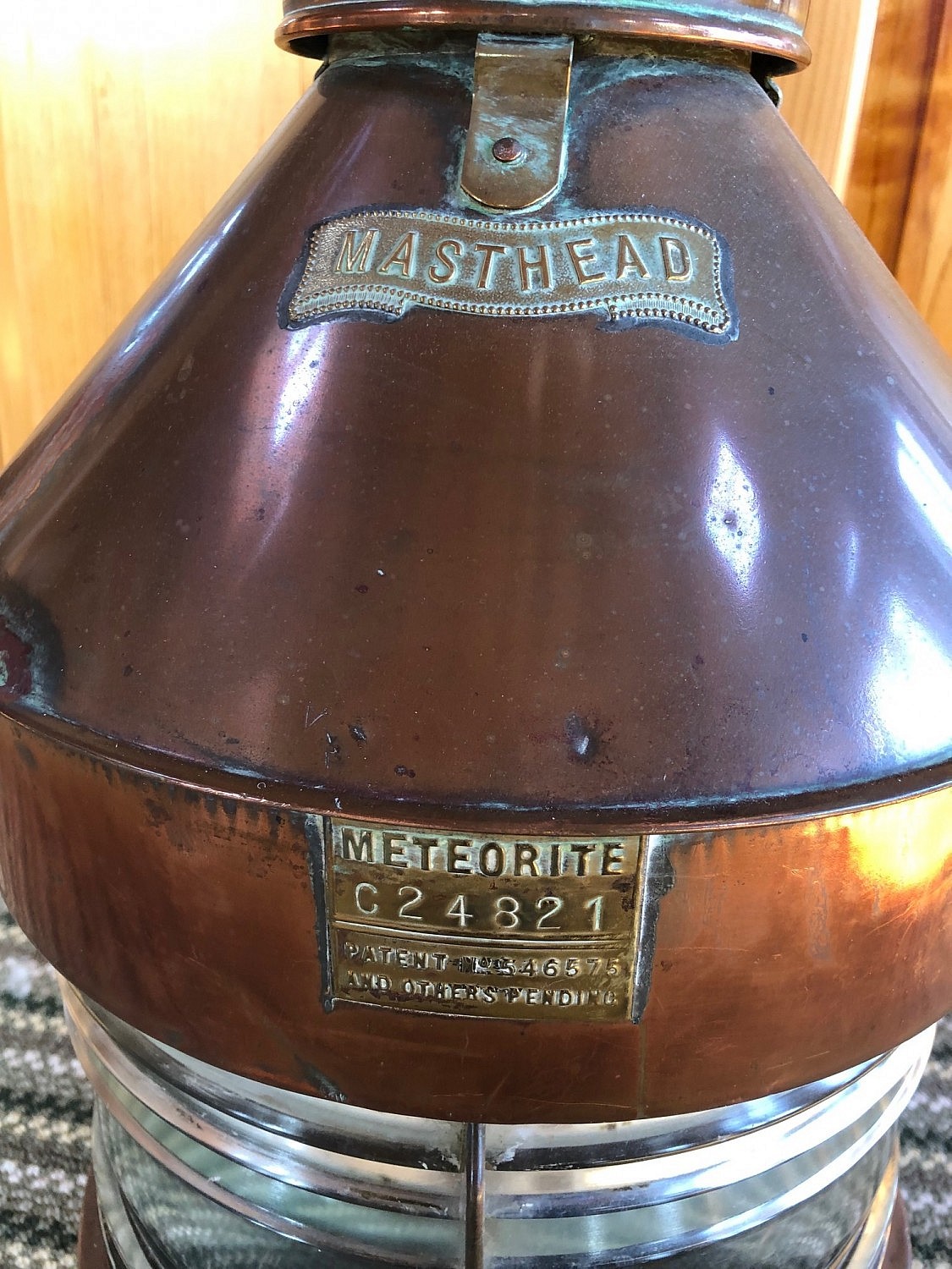 Lantern Meteorite C24821 Copper Masthead Ship s Lantern Rafael 