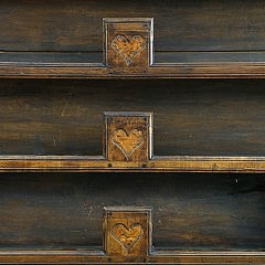 French Carved Walnut and Burlwood Vaisselier