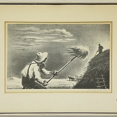 Georges Schreiber Lithograph “Haying”