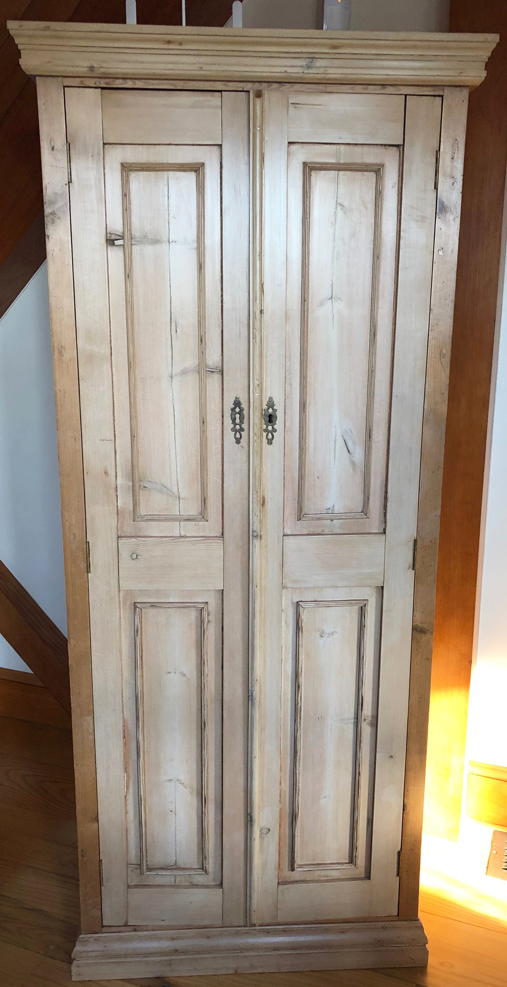 Wardrobe Antique English Pine TwoDoor Wardrobe Rafael Osona