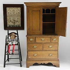 18th century American Youth Cupboard in Original Paint, Child