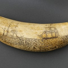 William Lewis Roderick Scrimshaw Whale Tooth