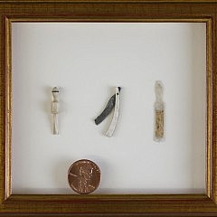 Miniature Ivory Shaving Implements