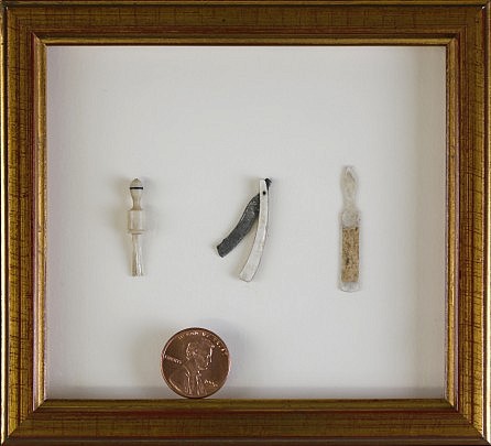 Miniature Ivory Shaving Implements