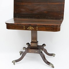 English Regency Rosewood Games Table