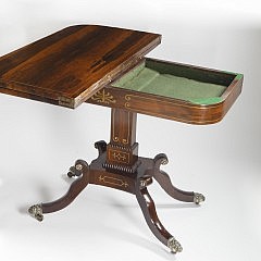 English Regency Rosewood Games Table