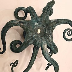 Green Patina Bronze Octopus