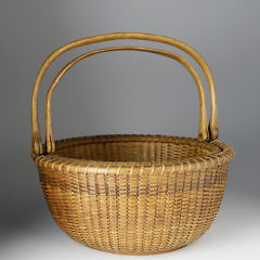 Nest of Two Joseph Fisher Nantucket Baskets