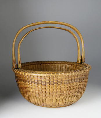 Nest of Two Joseph Fisher Nantucket Baskets