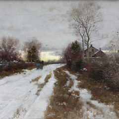 William Starbuck Macy Oil on Canvas “Winter Road”