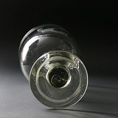 Two-part Blown Glass Trophy Punch Bowl