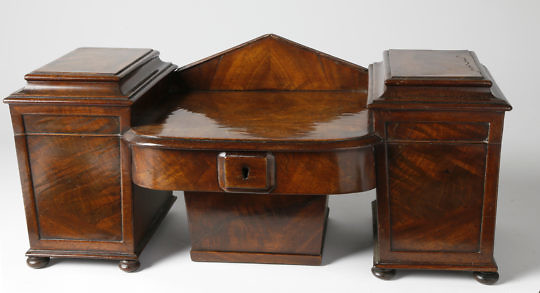 Regency Mahogany Sideboard-Form Tea Caddy