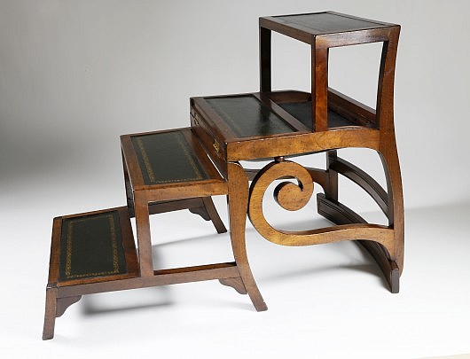 English Regency Metamorphic Library Step Chair