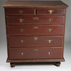 New England William and Mary Chest of Drawers