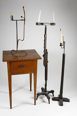 Work Stand and 3 Candle Standards