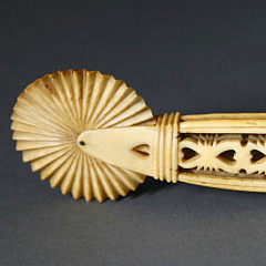 39802 Whaler Carved Whale Ivory Pie Crimper